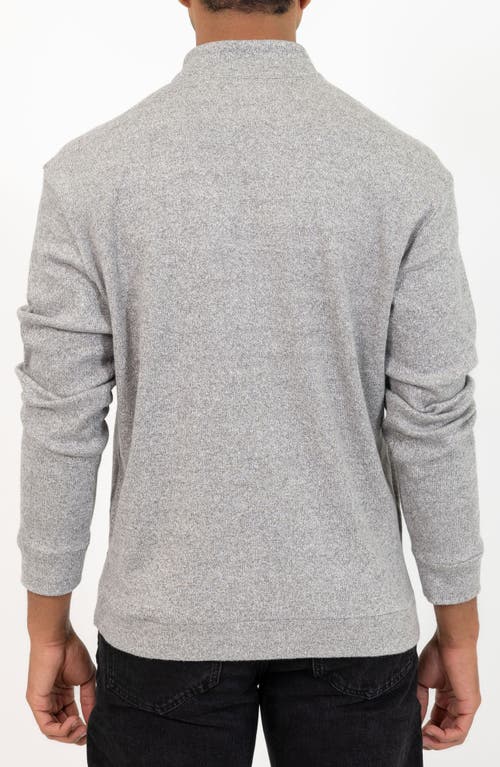 Pino By Pinoporte Men's Knit Quarter Zip Pullover In Grey