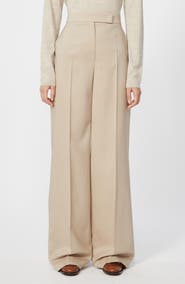 Max Mara Girone Wool, Mohair & Silk Wide Leg Pants