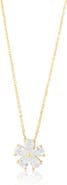SHYMI Cubic Zirconia Flower Pendant Necklace