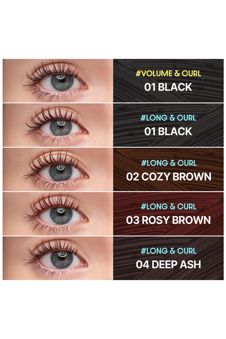 Perfect Setting Waterproof Long & Curl Mascara, Alternate, color, 04 DEEP ASH