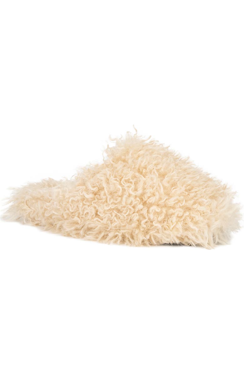 OLIVIA MILLER Shaggy Faux Fur Slipper, Main, color,