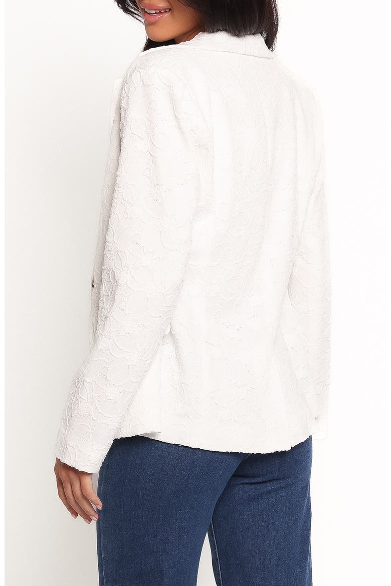 Darian Lace Knit Blazer, Alternate, color, OFF WHITE