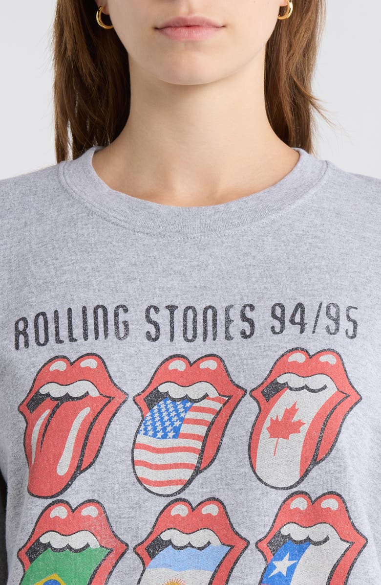 Junk Food Voodoo Lounge Tour Hot Lips Graphic Sweatshirt, Alternate, color, Sport Grey