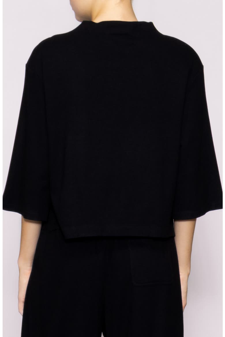 Brushed Knit Top, Alternate, color, BLACK