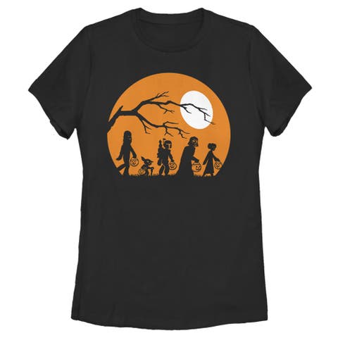 Women's Star Wars Characters Trick or Treat  Graphic T-Shirt