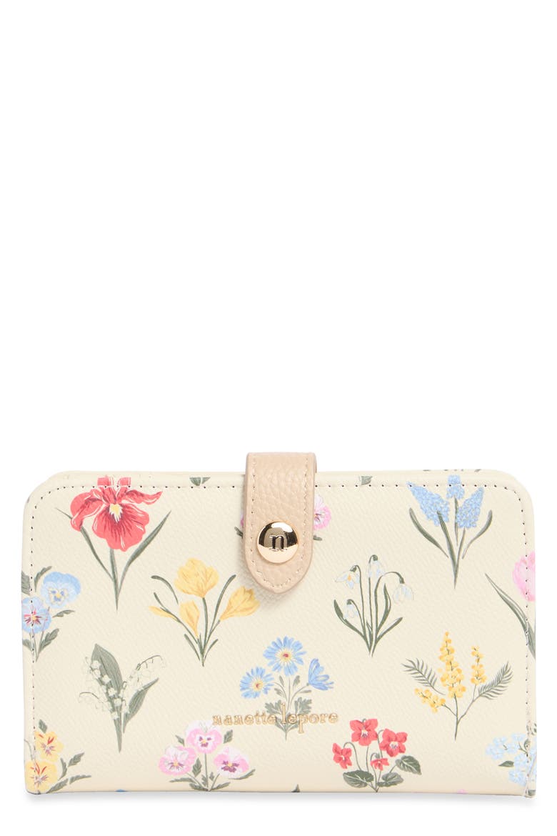 Floral Wallet, Main, color, BOHO GARDEN FLORAL / OATMEAL