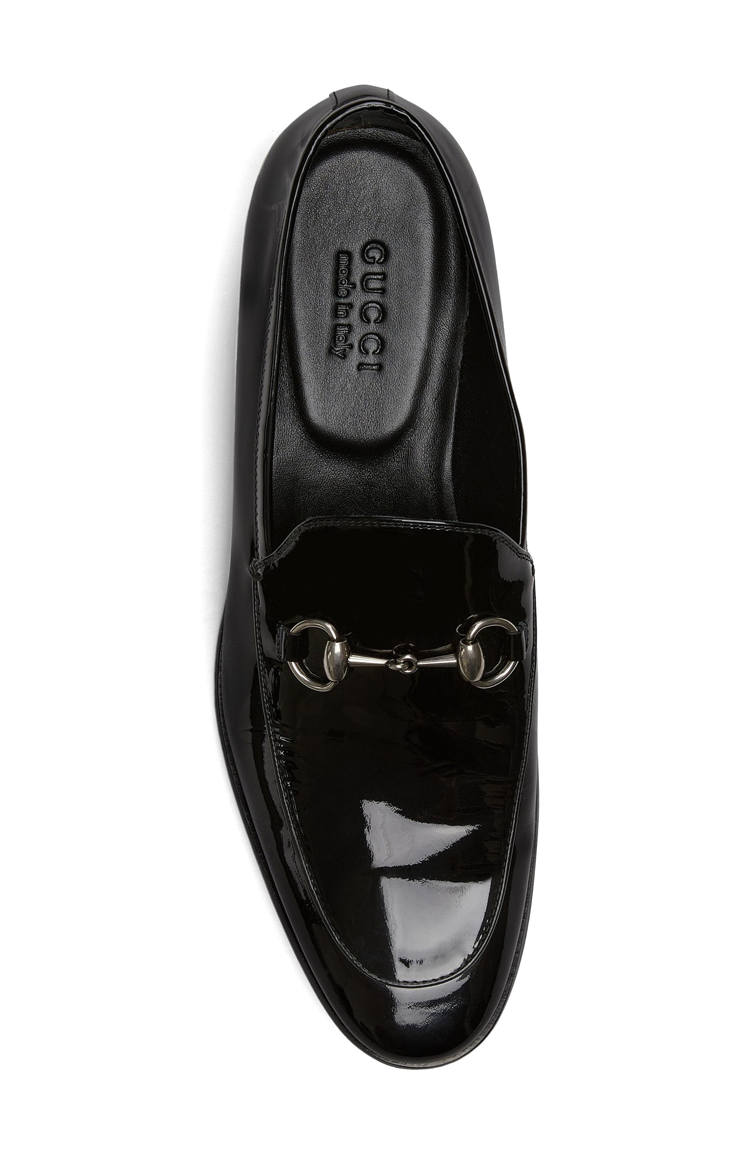 Gucci Next Bit Patent Leather Loafer, Alternate, color, Black