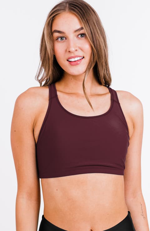 Racerback Swim Bra With Removable Cups