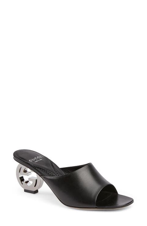 Bella GG Heel Slide Sandal (Women)
