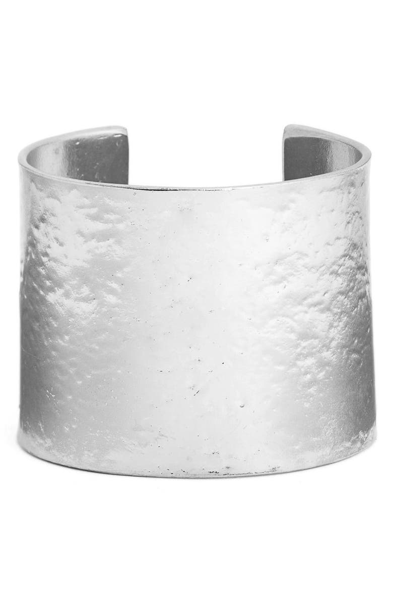 Karine Sultan Hammered Cuff, Main, color,