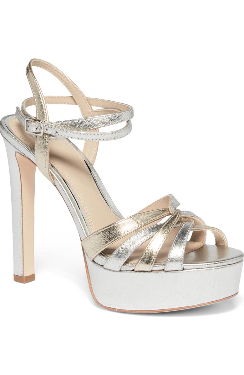 PAIGE Charlee Ankle Strap Platform Sandal, Main, color, Multi