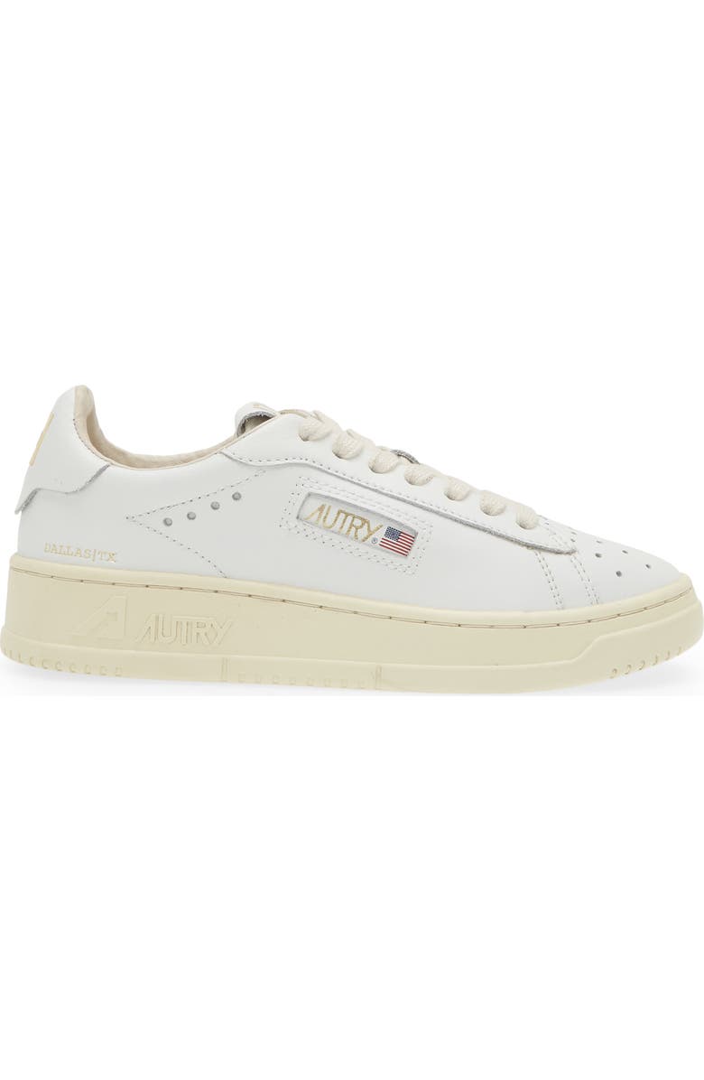 AUTRY Dallas Low Top Sneaker, Alternate, color, Wht/Plat