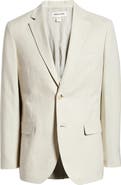 Open Edit Slim Fit Solid Linen Blend Sport Coat