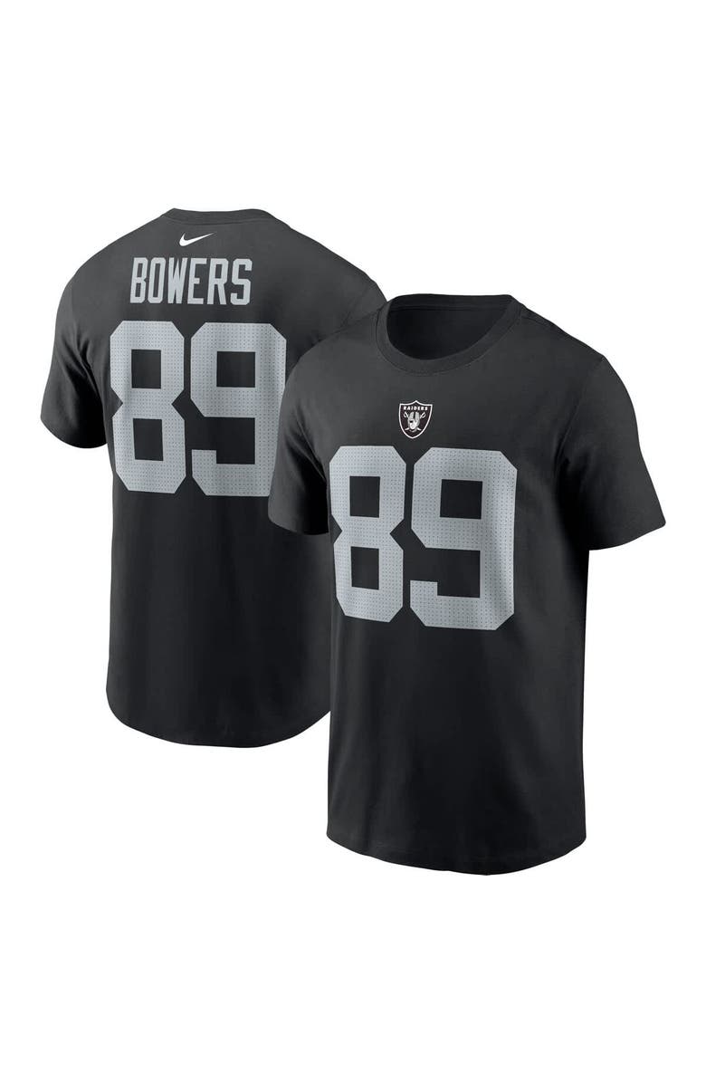 Nike Men's Nike Brock Bowers Black Las Vegas Raiders Name & Number T-Shirt, Main, color, Black