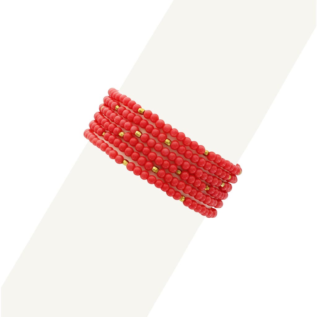 Olivia Welles Heat Of The Summer Beaded Stretch Bracelet