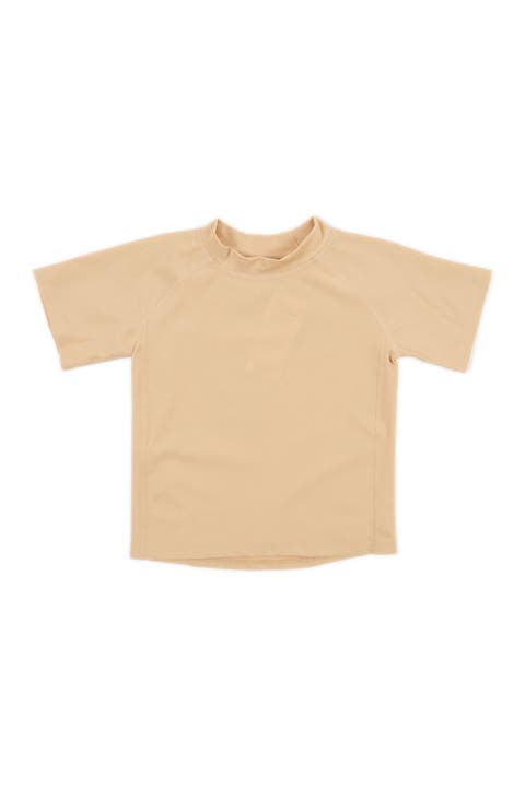Kids Short Sleeve Rash Guard, UPF 50+ Swim Shirt