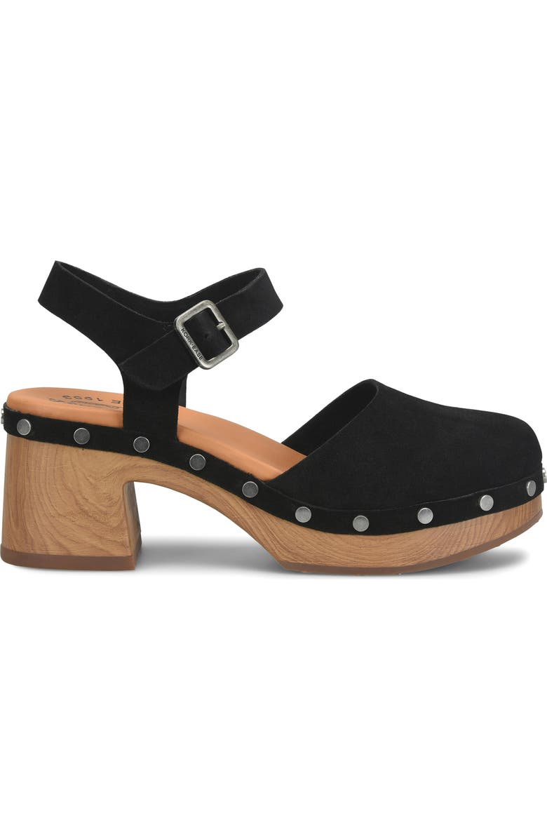 Kork-Ease<sup>®</sup> Tribecca Ankle Strap Platform Clog, Alternate, color, Black Suede