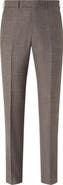 ZEGNA Flat Front Wool, Silk & Linen Trousers
