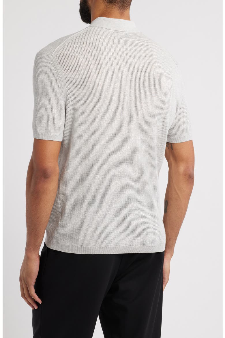 Aubrey Ribbed Polo, Alternate, color, LIGHT GREY