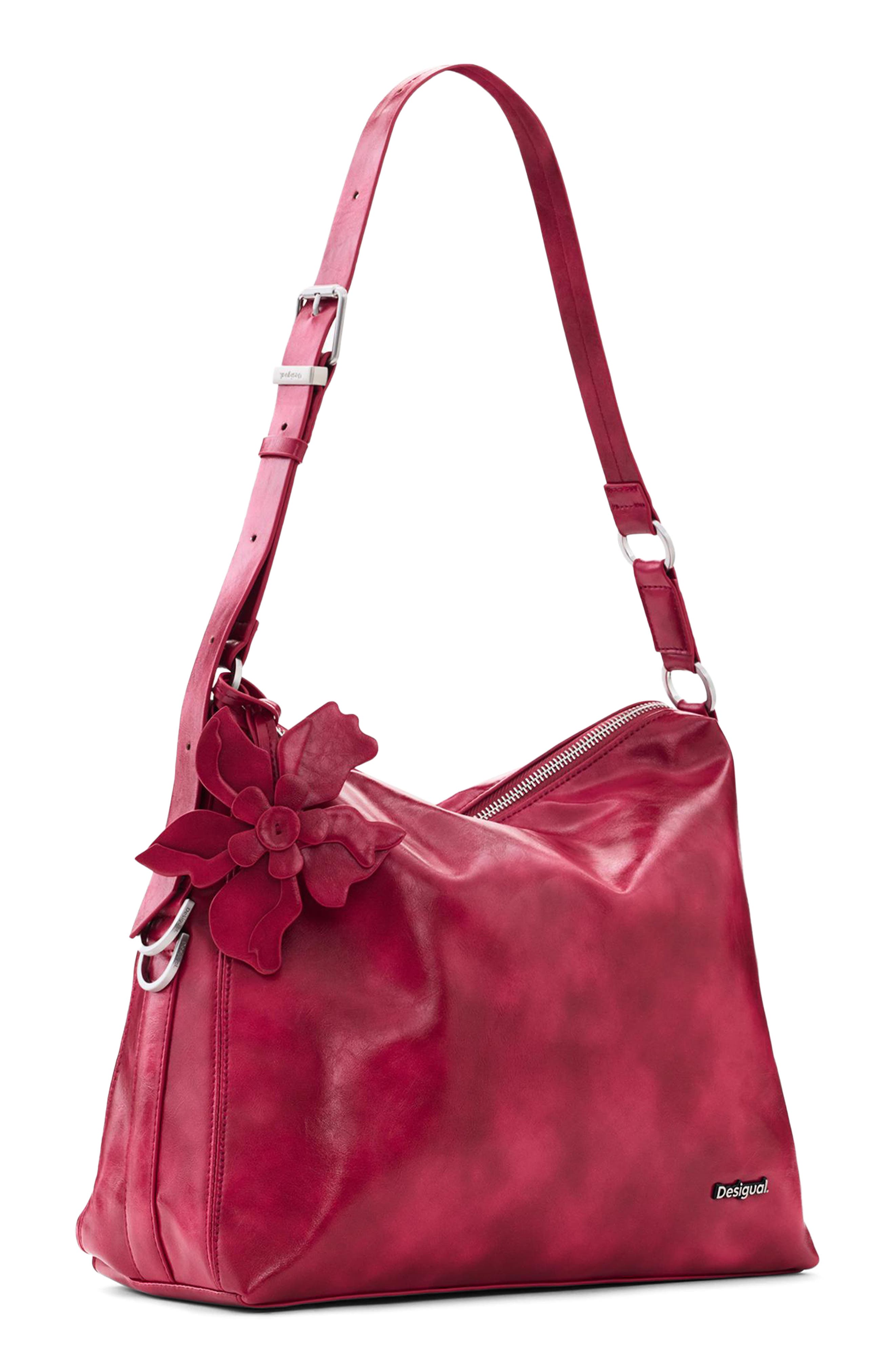 Desigual Faux Leather Shoulder Bag, Main, color, 