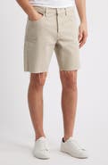 FRAME Raw Hem Relaxed Denim Shorts
