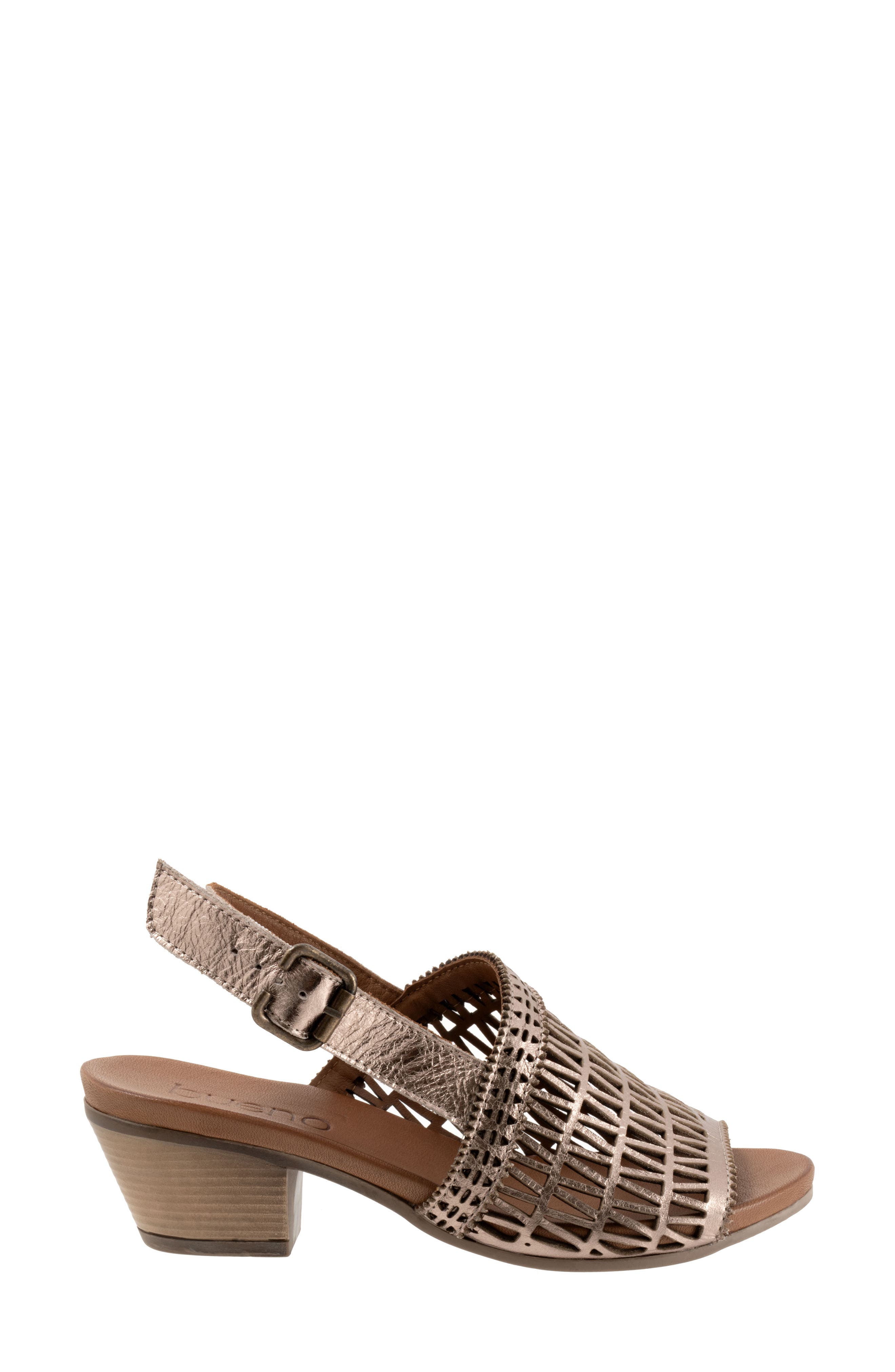 Bueno Lia Slingback Sandal, Alternate, color, Beige Metallic