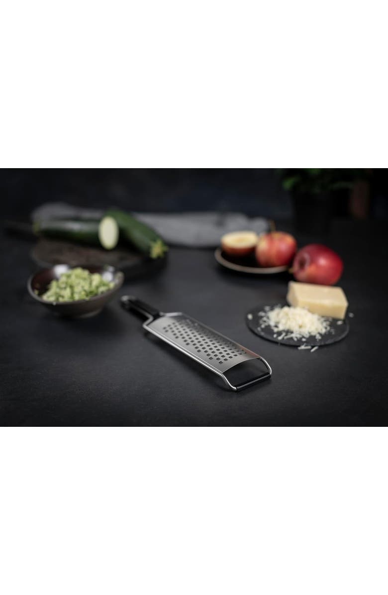 Kuhn Rikon Essential Medium Grater with Ultra-Sharp Stainless Steel Blade for Cheese, Vegetables & Fruit, Alternate, color, Silver