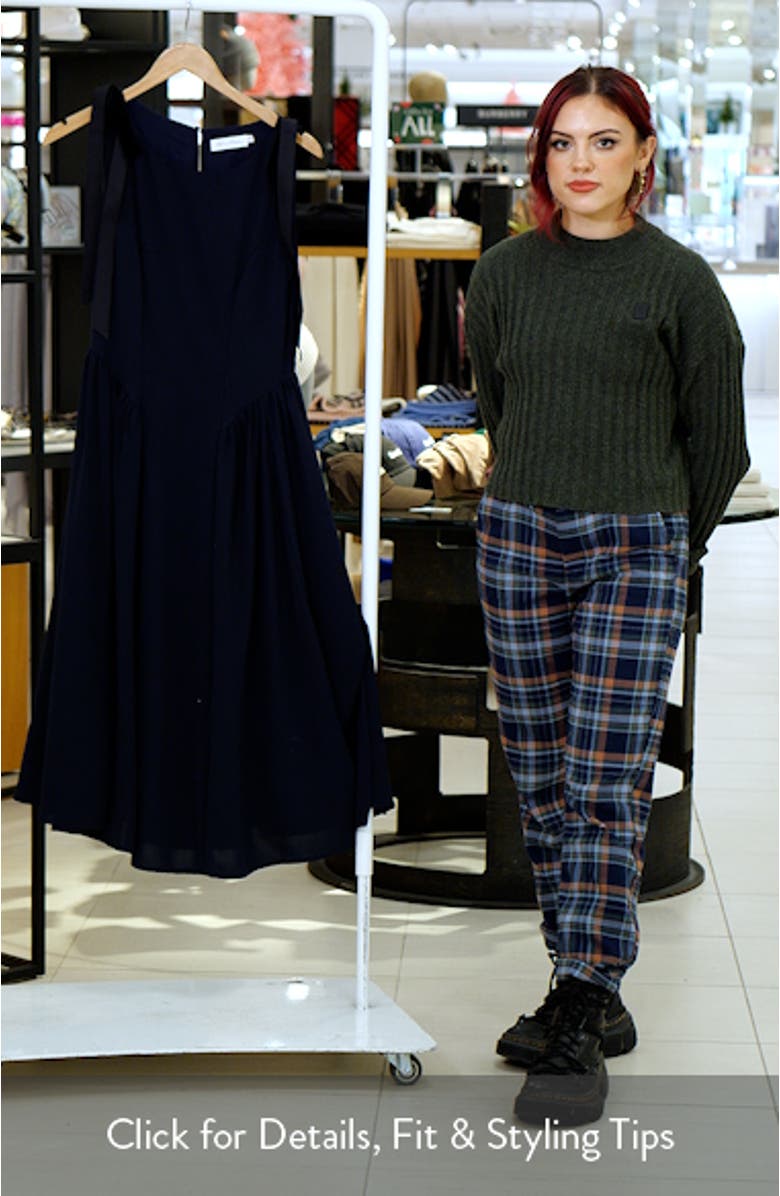 Sleeveless A-Line Midi Dress, sales video thumbnail