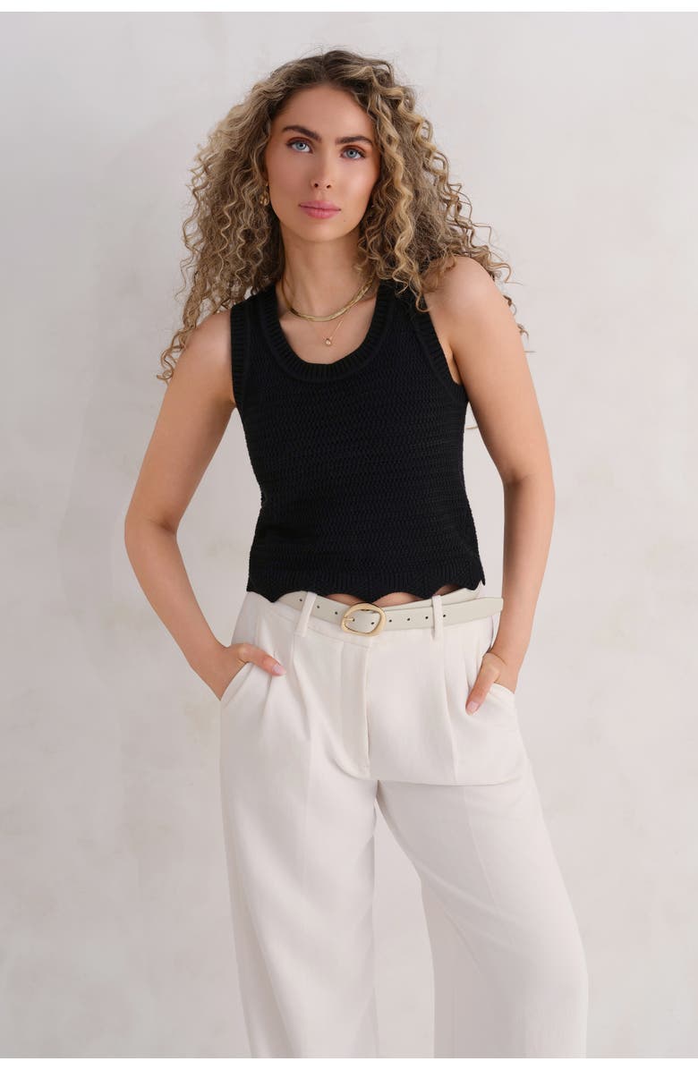 KADA The Open Knit Tank, Main, color, Ink