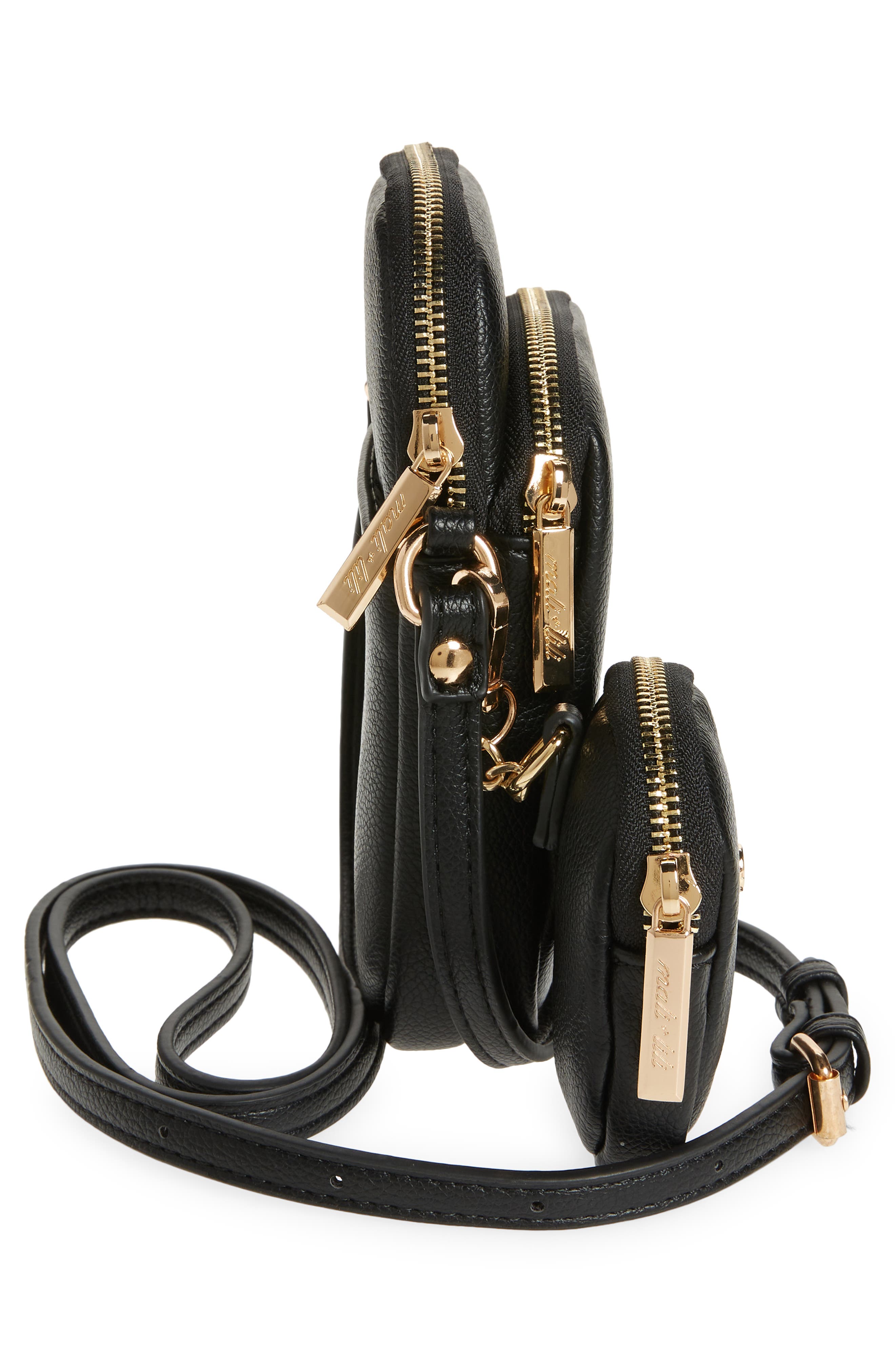 Mali + Lili Jojo Vegan Leather Crossbody Bag, Alternate, color, 