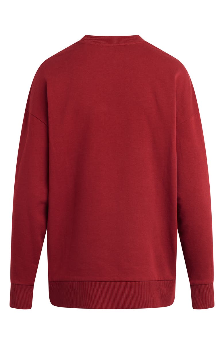 Favorite Daughter Collegiate Cotton Blend Sweatshirt, Alternate, color, Collegiate Red