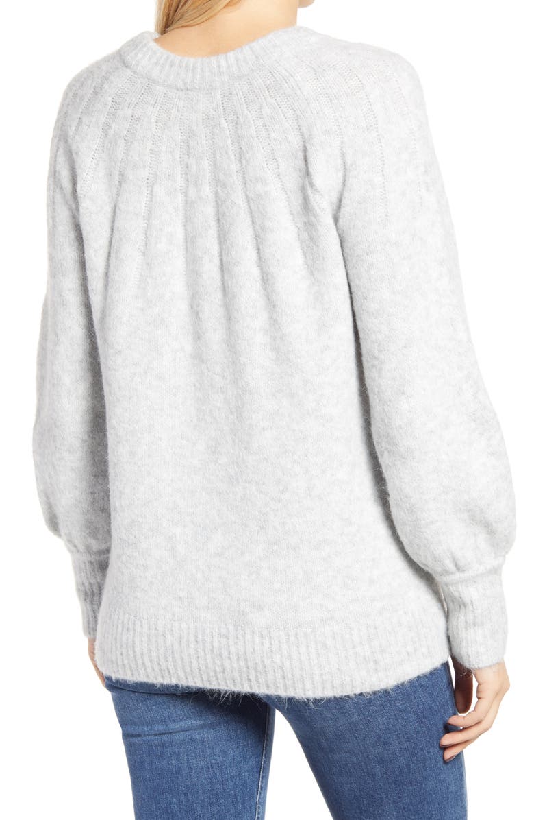 Caslon<sup>®</sup> Rib Yoke Pullover, Alternate, color, 