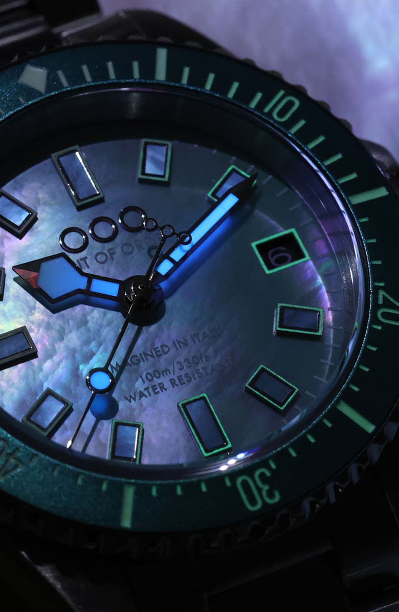 Casanova Turquoise Mother-of-Pearl Bracelet Watch, 38mm