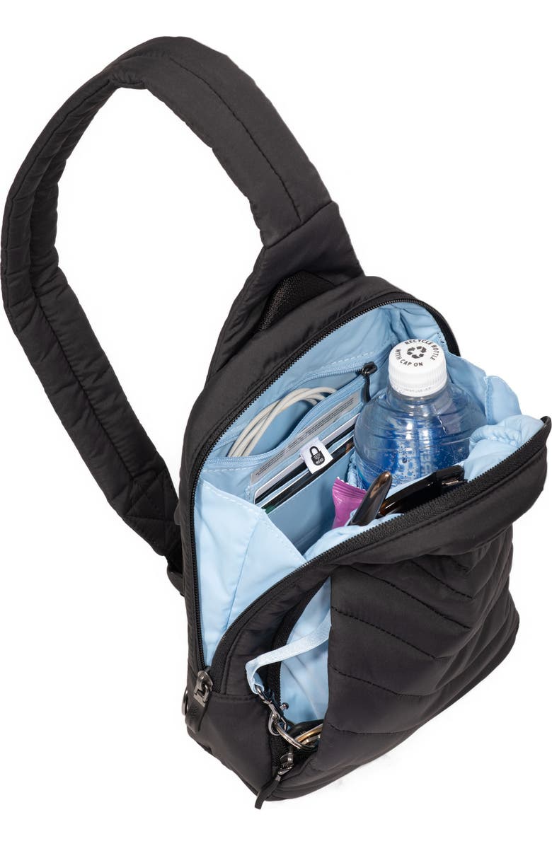 BAGGALLINI Set Wave Sling Bag, Alternate, color, Black Wave Puff