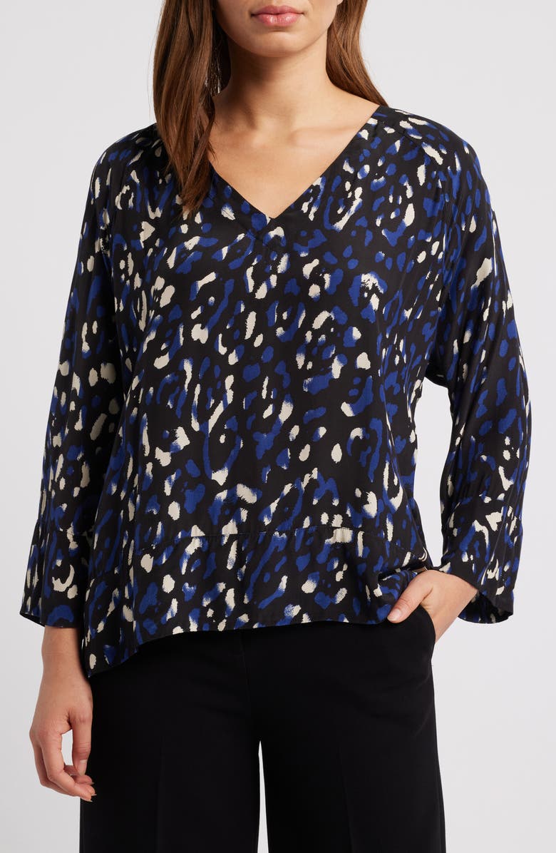 Masai Copenhagen Benika V-Neck Top, Main, color, 