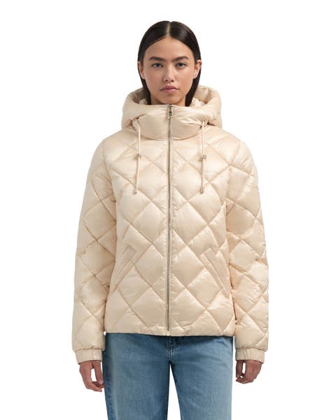 Skylynn Diamond Quilted Boxy Puffer Jacket