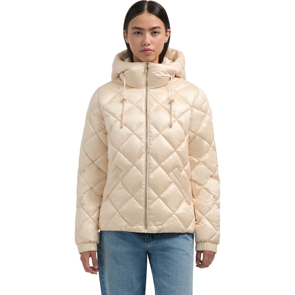 Pajar Skylynn Diamond Quilted Boxy Puffer Jacket In Gray