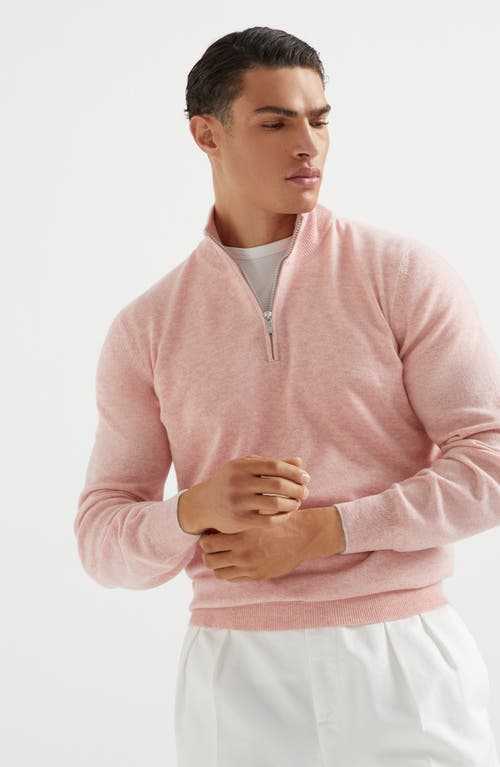 Brunello Cucinelli Cashmere Sweater In Salmon