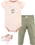 Hudson Baby Soft Cotton Collection Bodysuit, Pants, and Footwear Collection
