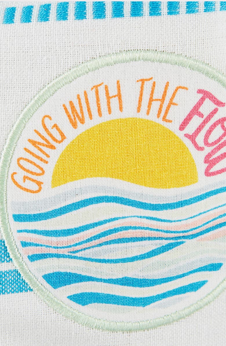 Design Imports Going With The Flow Cotton Apron, Alternate, color, Blue