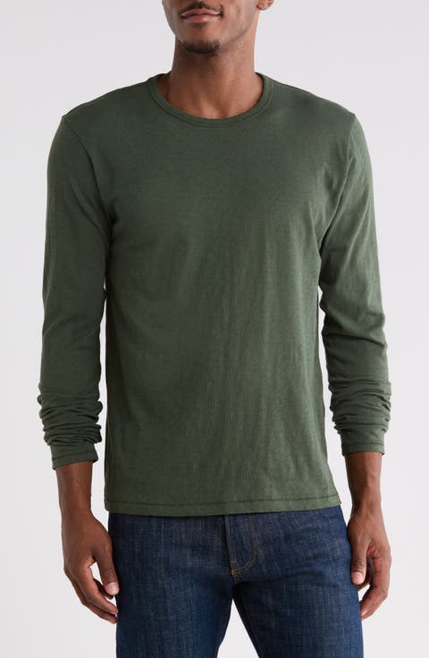 Long Sleeve Slubbed Jersey T-Shirt