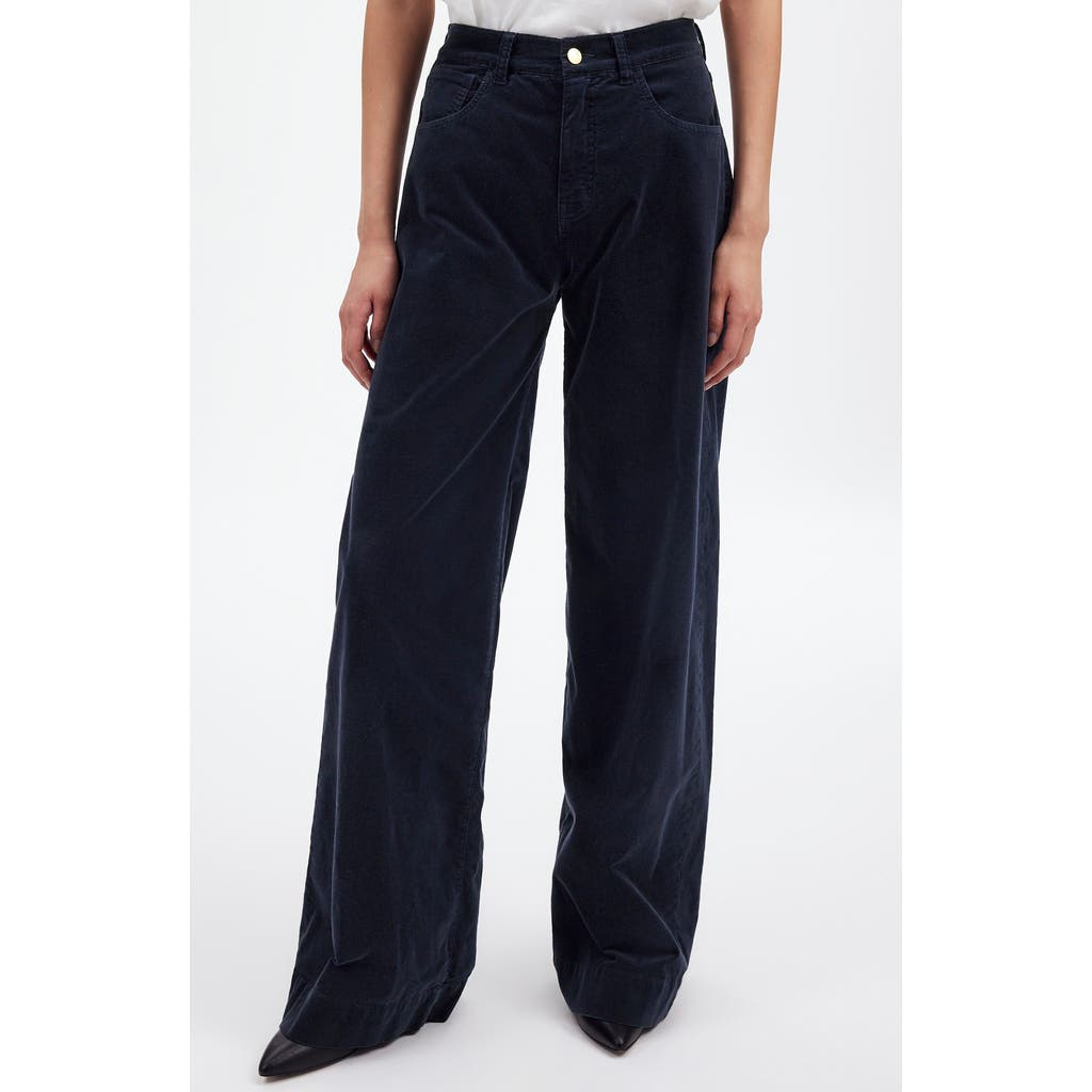 MADEWELL MADEWELL HIGH WAIST SUPERWIDE LEG VELVET PANTS