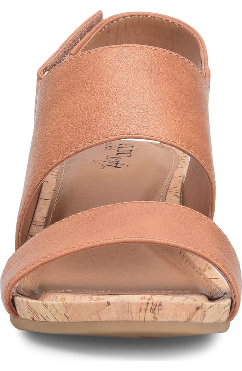 EUROSOFT Reba Slingback Wedge Sandal, Alternate, color, Brown