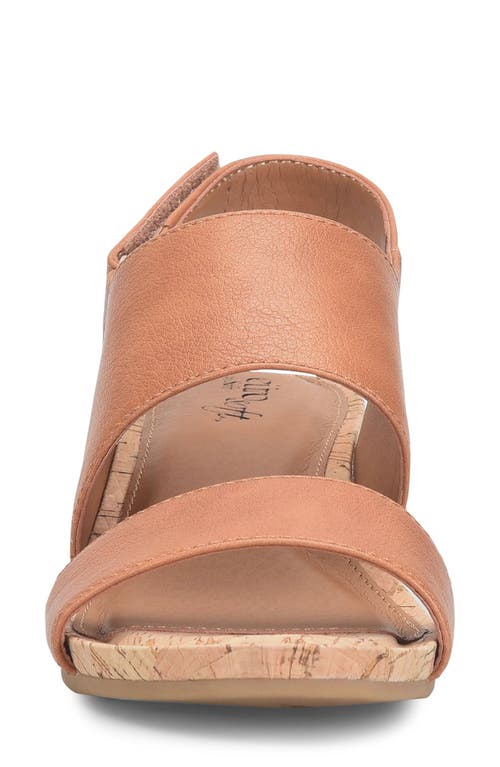 Shop Eurosoft Reba Slingback Wedge Sandal In Brown
