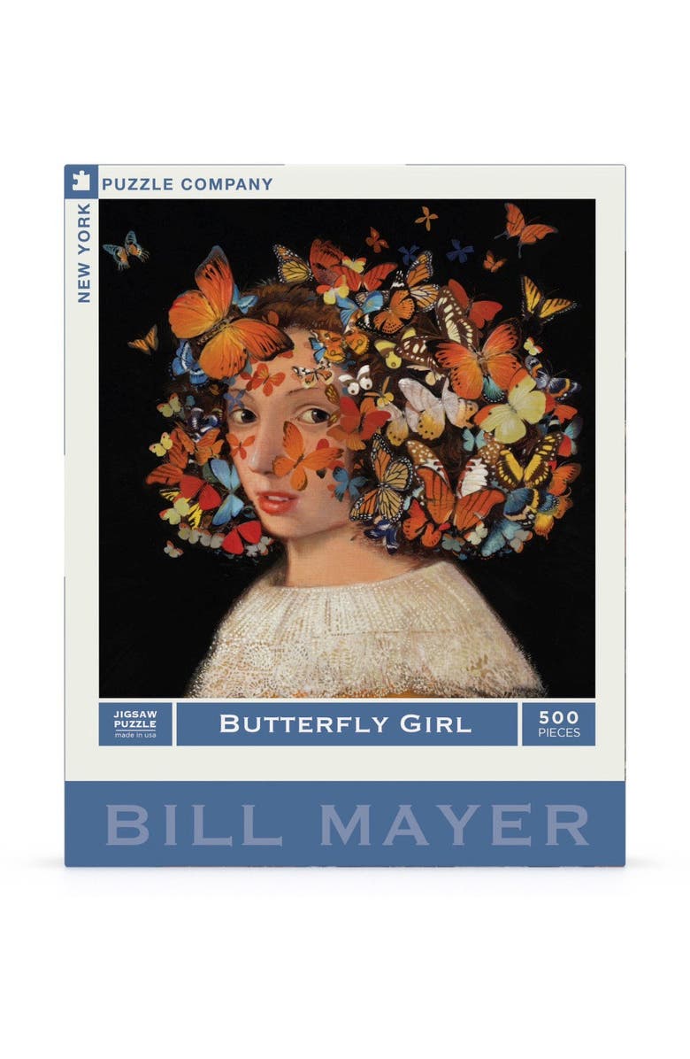 NEW YORK PUZZLE COMPANY Butterfly Girl 500 Piece Puzzle, Main, color, NO COLOR