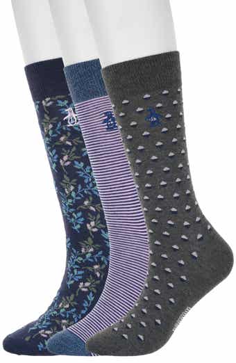 Original Penguin Split Dot Assorted 3-Pack Crew Socks