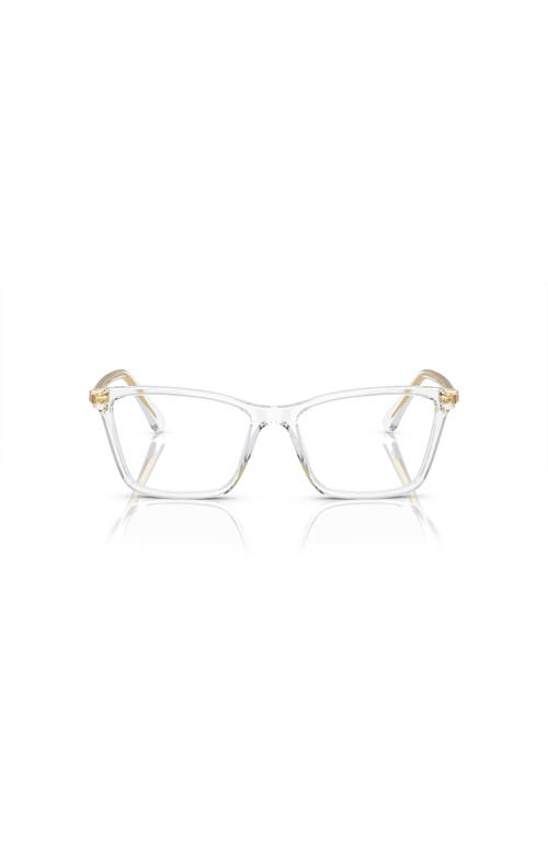 Swarovski 51mm Rectangle Optical Glasses In White