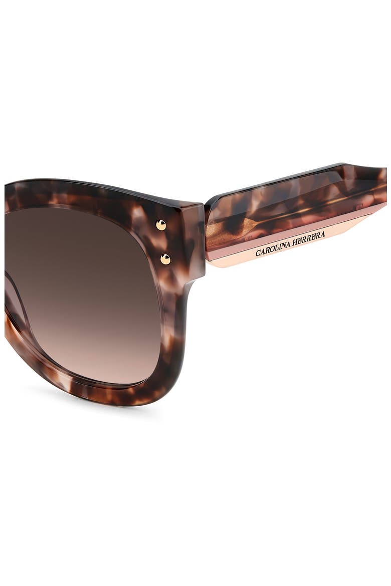 HER 0410/S 52mm Square Sunglasses, Alternate, color, PEACH HAVANA/ BROWN SF