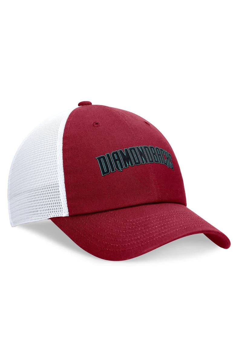 Nike Men's Nike Red Arizona Diamondbacks Wordmark Adjustable Trucker Hat, Alternate, color, Red