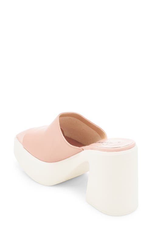 Free People Zoe Platform Slide Sandal In Natural Leather